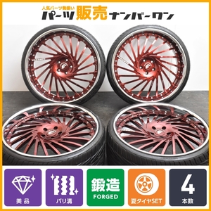 【3ピース 美品 バリ溝】FORGIATO VENTOSO 24in 10.5J +7 +5 PCD120 5穴 275/25R24 ロールスロイス ゴースト ドーン フォージアート 鍛造