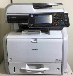 【埼玉発】【RICOH】A4モノクロレーザー複合機　SP4510sf　★カウンター7枚 !極少!★動作確認済★　(11-3543)