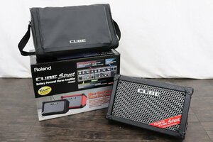 【行董】Roland ローランド CUBE Street Battery Powered Stereo Amplifier アンプ ケース付き 箱付き AS800BOI04