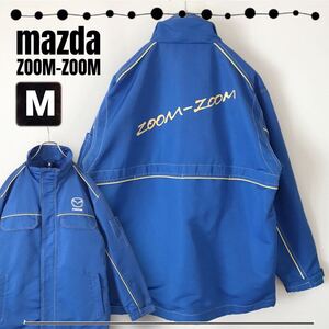 mazda ZOOM-ZOOM/マツダ ズームズーム★メカニックジャケット★整備士/スタッフ★ナイロン★ピットJACKET★メンズM