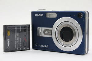 【返品保証】 カシオ Casio Exilim EX-Z50 ブルー 3x バッテリー付き コンパクトデジタルカメラ v2098