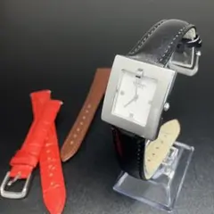 【良品 可動品】エルメス 腕時計 Hウォッチ スクエア メンズ レディース 正規