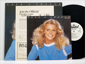 Japan Promo 宣伝パンフ 大型ポスター・白ラベル見本盤 LP● シェリル・ラッド Cheryl Ladd テイク・ア・チャンス TAKE A CHANCE ECS-91031