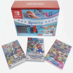 ●中古●Nintendo Switch ニンテンドースイッチ HAD-S-KABGR ネオンブルー ネオンレッド ※ゲームソフト３本おまけ付き