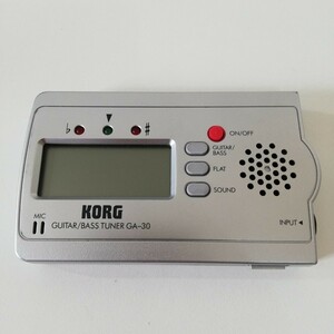 KORG コルグ Guitar/Bass tuner GA-30 チューナー 通電〇 ボタン〇