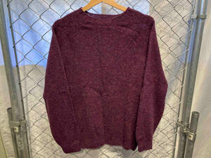 INVERALLAN wool knit burgundy インバーアラン ウールニット バーガンディ サイズM 店舗受取可