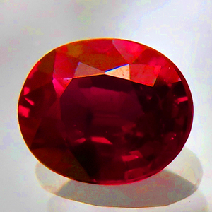 ピジョンブラッド ルビー ルース 0.49ct 真っ赤 貴重なミャンマー産 GIA鑑別付 瑞浪鉱物展示館 5531