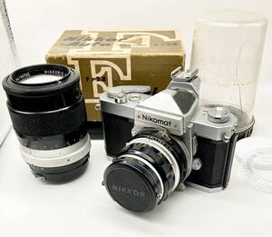 蘇さ(MJY30)　Nikon Nikomat FT N 一眼レフカメラ　135mm F:2.8　レンズ　シャッター確認済み　おまとめ　中古品　80サイズ