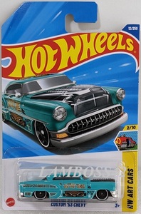 2025 #012 ホットウィール Custom 53 Chevy カスタム 53 シェビー Hot Wheels HW Art Cars 2/10 日本未発売 NEW B asst