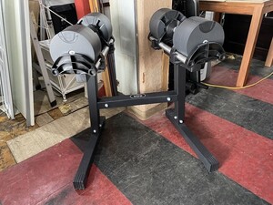 札幌近郊南幌町発 可変式ダンベル 32kg(2kg刻み) スタンド付き FLEXBELL