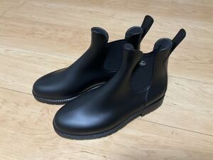 新品未使用 24cm EVISU Rain boots black エヴィス レインブーツ　定価3万円相当　長靴　雨　サイドゴアブーツ