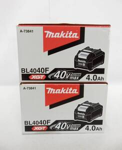 104C236A◆【未使用】makita マキタ BL4040F 40Vmax 4.0Ah リチウムイオンバッテリー A-73841 2個セット 純正 バッテリー 