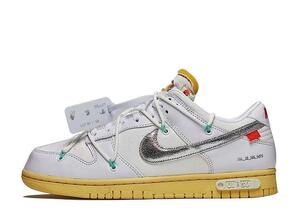 OFF-WHITE NIKE DUNK LOW 1 OF 50 "WHITE 1" 24cm DM1602-127