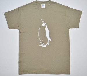 ペンギンＴシャツ、メンズ半袖Ｔシャツ、Ｌ，送料無料、penguin