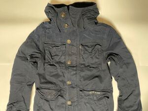 ＲＵＥＨＬ　Ｎｏ．９２５　ＭＩＬＬＧＡＮＪＡＣＫＥＴ　サイズＳ　ネイビー　染め直し品　リメイク品　ルールナンバー９２５　アバクロ