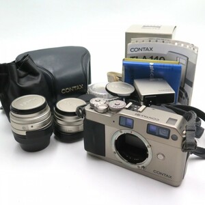 1円〜 Contax コンタックス G1 レンジファインダーカメラ レンズ2点 他 動作未確認 現状品 y283-2794446【Y商品】