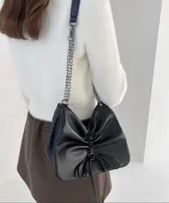 Heather リボンショルダーBAG　129447