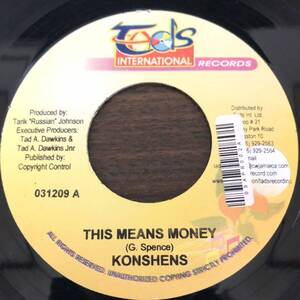 送料無料★THIS MEANS MONEY／KONSHENS★2009Hit!!