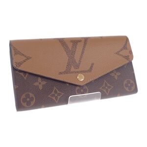 【Louis Vuitton】ポルトフォイユ・サラ 長財布 M80726 モノグラム・ジャイアント リバースキャンバス ブラウン系【財布】 ルイヴィトン