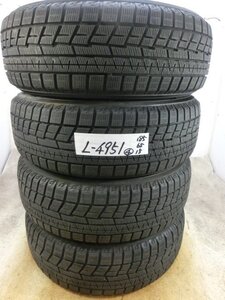 L-4951 溝あり 中古スタッドレス ヨコハマ アイスガード iG60 185/60R15 84Q (4本)