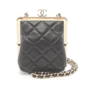 シャネル マトラッセ ブランドオフ CHANEL ラムスキン（羊革） ショルダーバッグ ラムスキン/プラスチック 中古 レディース