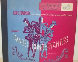 12吋SP・米国盤・イーゴリ ストラヴィンスキーIgor Stravinsky・協奏的舞曲 Danses concertantes・3枚組/Ｄ-13