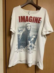 glamb グラム Tシャツ サイズ3 IMAGINE イマジン 古着