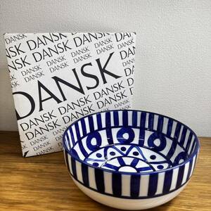 未使用 DANSK ダンスク アラベスク 大皿 パスタボウル サラダボウル シリアルボウル 直径約21cm 高さ約9cm