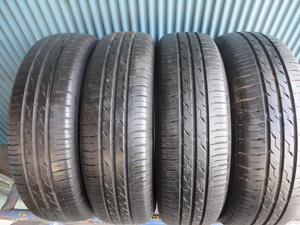 ダンロップ　ECOFINE　165/70R14　4本　9分溝2本と8～9分溝2本