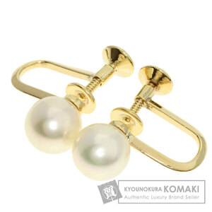 MIKIMOTO ミキモト パール 真珠 イヤリング K14イエローゴールド レディース 中古