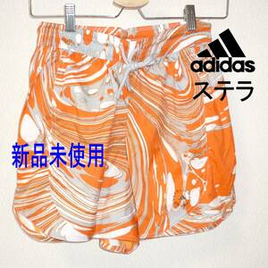 新品未使用◆送料無料●(レディースM)adidas by Stella McCartney アディダス ステラマッカートニー トレーニングショーツ/オレンジ色