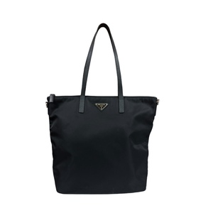 プラダ トートバッグ ナイロン 1BG189 ブラック レディース PRADA 中古