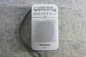 Panasonic パナソニック AM-FM 2-BANDコンパクトラジオ RF-P55 ワイドFM対応 新電池付 受信動作確認品 12-37-4