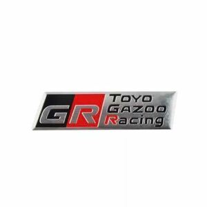 トヨタ GR アルミ ステッカー TOYOTA GAZOO yaris ヤリス 86 スープラ ！！