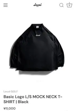 【新品】LocalGOLF Basic Logo L/S MOCK NECK