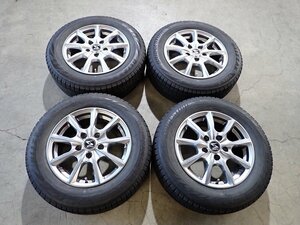 YS5395【送料無料195/65R15】ノア VOXY ステップワゴン ブリヂストン 中古スタッドレスセット ■15×6J 114.3/5H ET52■