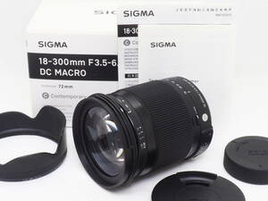 ■美品■ シグマ SIGMA 18-300mm F3.5-6.3 DC MACRO OS HSM Contemporary ニコンFマウント 《 使用感少 元箱 》 #251116265