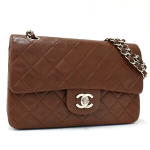 1円 ◎美品 CHANEL シャネル チェーンショルダーバッグ マトラッセ23 ココマーク A01113 レザー ブラウン◎E.Dsgm.oR-17