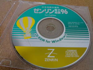 482 美品 CD-ROM 日本地図全国版 ゼンリン電子地図96 富士通 送料185円