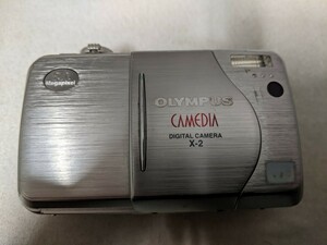 H1863 OLYMPUS CAMEDIA X-2 コンパクトデジタルカメラ 小型デジカメ/オリンパス 簡易動作確認OK 動作品 現状品 