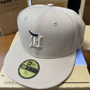 7 5/8 new era 59FIFTY Leopard Kingdom デトロイト・タイガース キャメル ニューエラ　レオパード