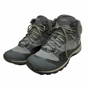 D809 KEEN キーン メンズ トレッキングシューズ 登山靴 US5.5 22.5cm グレー KEEN DRY waterproof