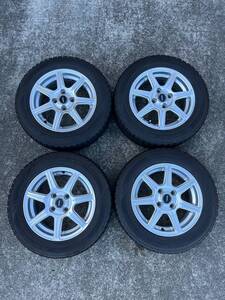 中古　175/65R14 スタッドレス付き4本セット　PCD100/4H　フィットに使用　手渡し希望