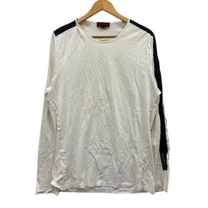 美品◆Tシャツ バーバリー Tシャツ サイドライン ホワイト メンズ サイズXL BURBERRY 【AFB19】