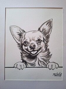 水墨画　Chihuahuah 