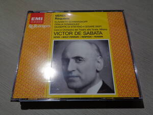 ヴィクトル・デ・サバタ,VICTOR DE SABATA,CORO E ORCHESTRA DEL TEATRO ALLA SCALA MILANO/VERDI:REQUIEM(HOLLAND/EMI:5 65506 2 MINT 2CD