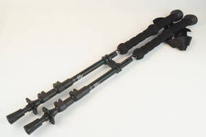 ■ 未使用 ■ 超軽量！！ GRIPWELL CARBON カーボン製トレッキングポール 黒色 62-135cm 190g 収納サイズ 63cm