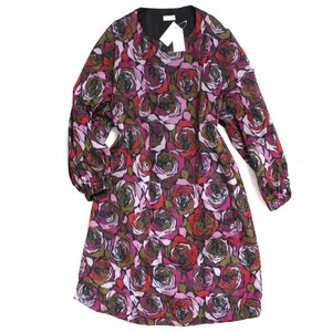 【タグ付き・新品・定価258,500円】DRIES VAN NOTEN DUBEN TRIS 3049 W.W.DRESS sizeXS ドリスヴァンノッテン 花柄ワンピース シルク混