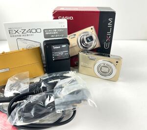 【SM1475】通電OK CASIO カシオ EXILM EX-400 デジタルカメラ EXILIM 28㎜ WIDE OPTICAL 4× f＝4.9-19.6㎜ 1:2.6-5.8 レンズ 付属品 箱付