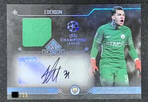 TOPPS 2017-18 UEFA CL MUSEUM COLLECTION EDERSON エデルソン マンチェスターシティ ブラジル代表 99枚限定 ジャージ 直筆サインカード